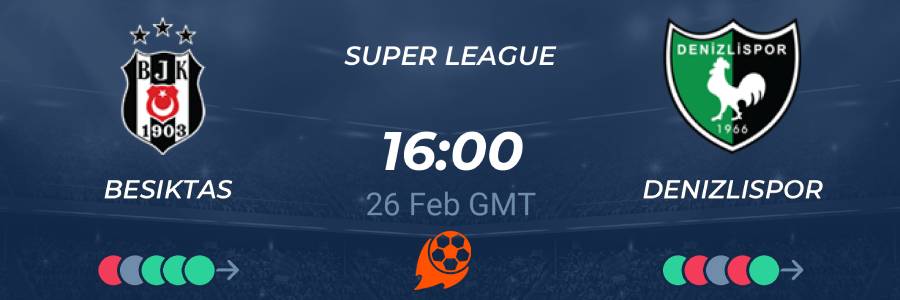 Besiktas – Denizlispor 26/02/2021 Betting Predictions & Live Odds ✅