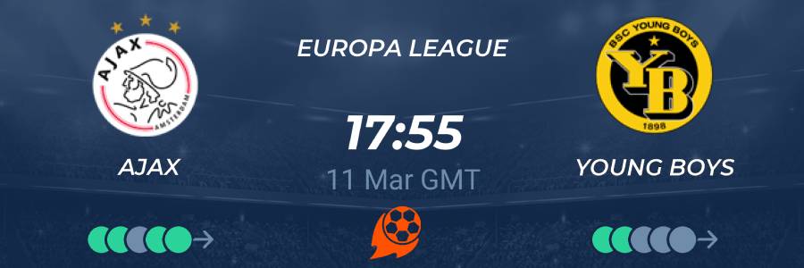 Ajax vs Young Boys 11/03/2021 Predictions, Betting Tips & Odds ✅